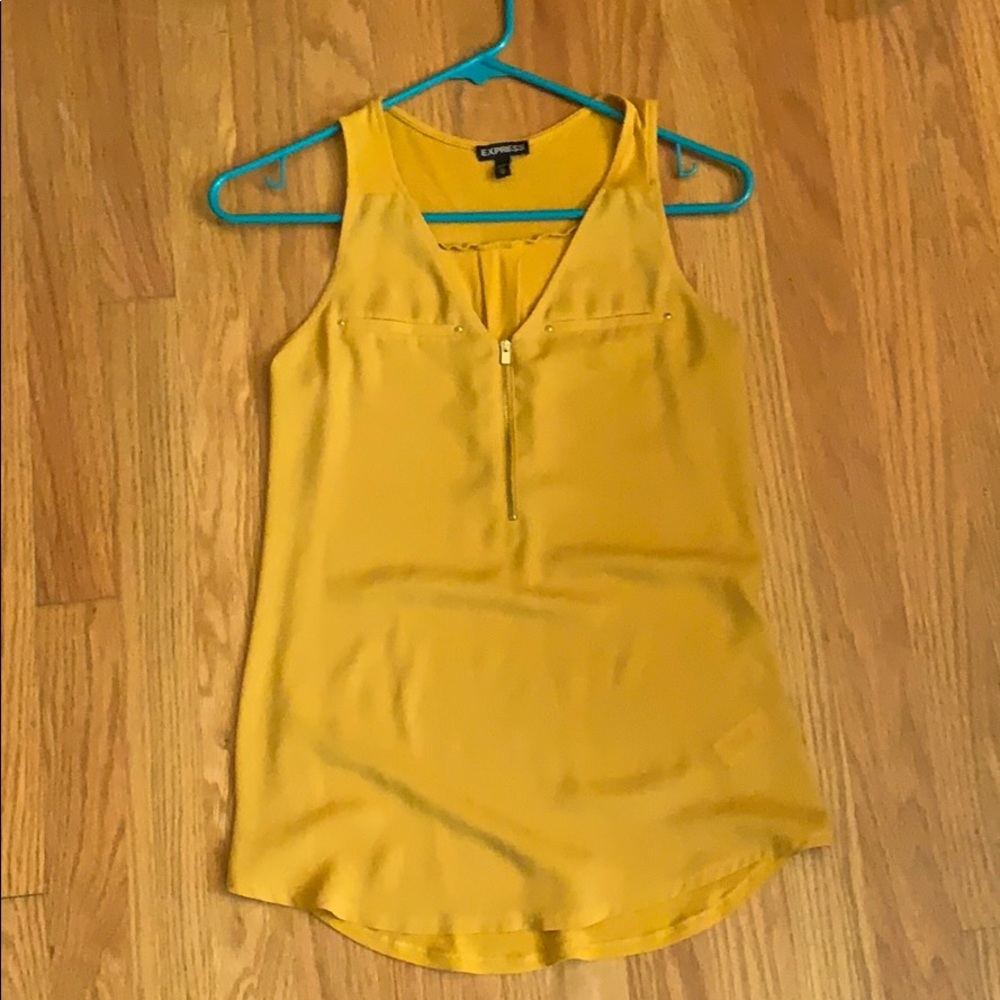 Mustard yellow tank top by Express